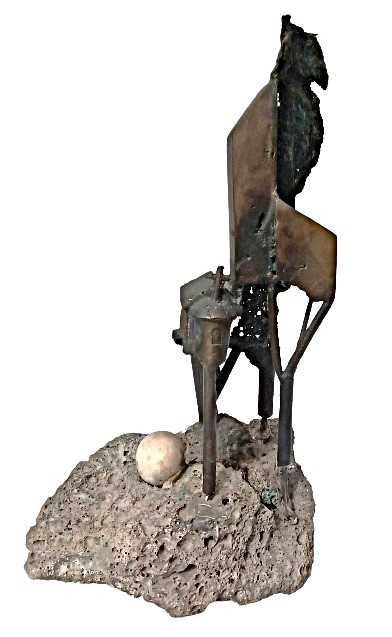 Escultura em Bronze e Rocha - Jérôme Danikowsk