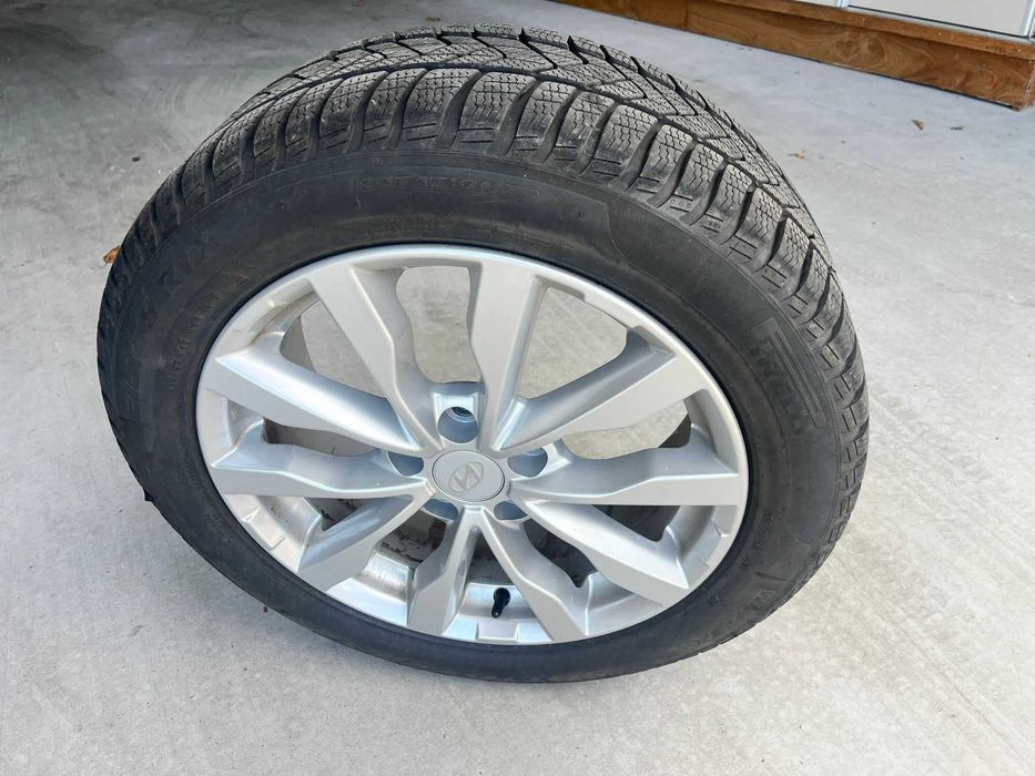 4 jantes com pneus (winter) com muito pouco uso 225 55 R17