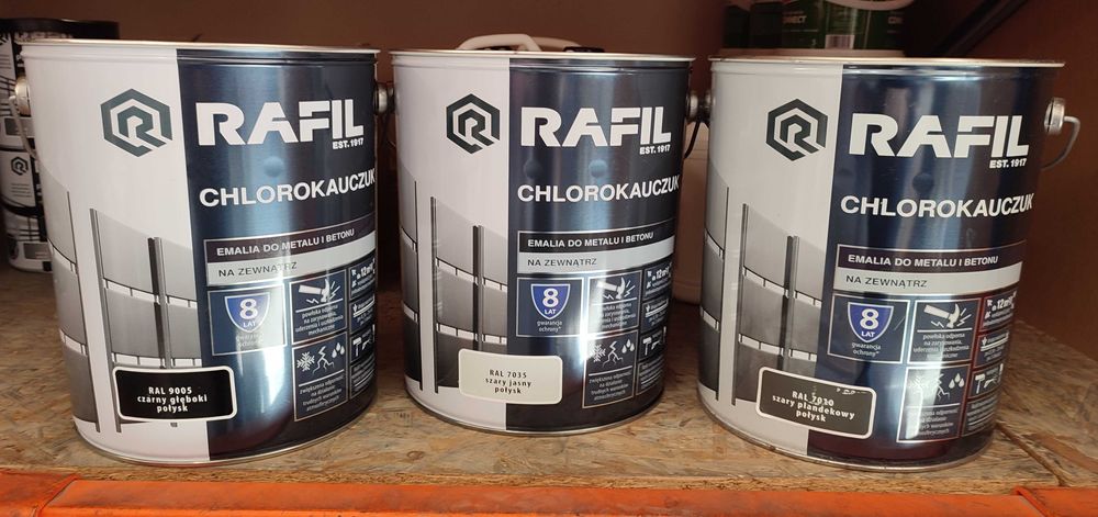 Chlorokauczuk Rafil czarny/szary  10L