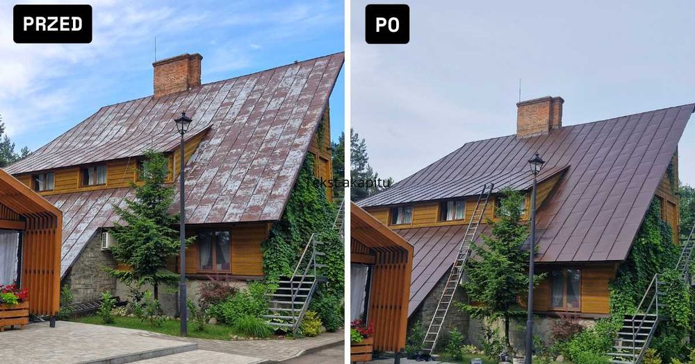 Mycie i malowanie dachów