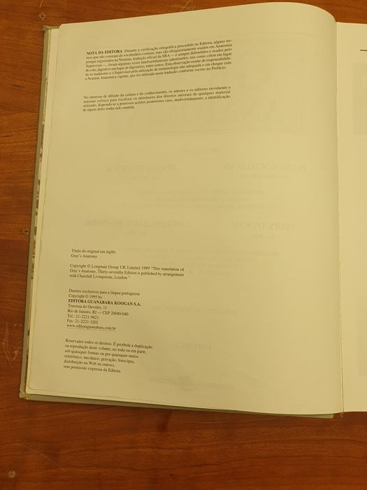 1a e 2a ediçao.  GRAY ANATOMIA