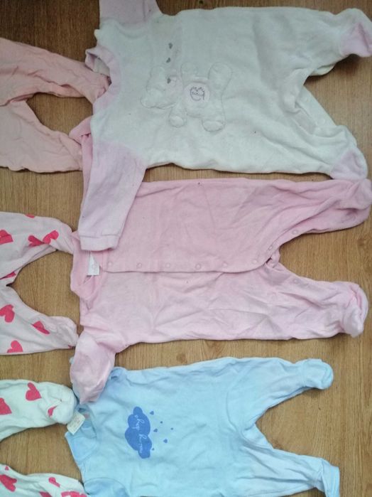 Mega paka, pajace dziewczęce 50-68, 15 sztuk