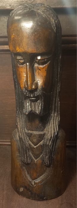 Busto de Cristo em pau-santo