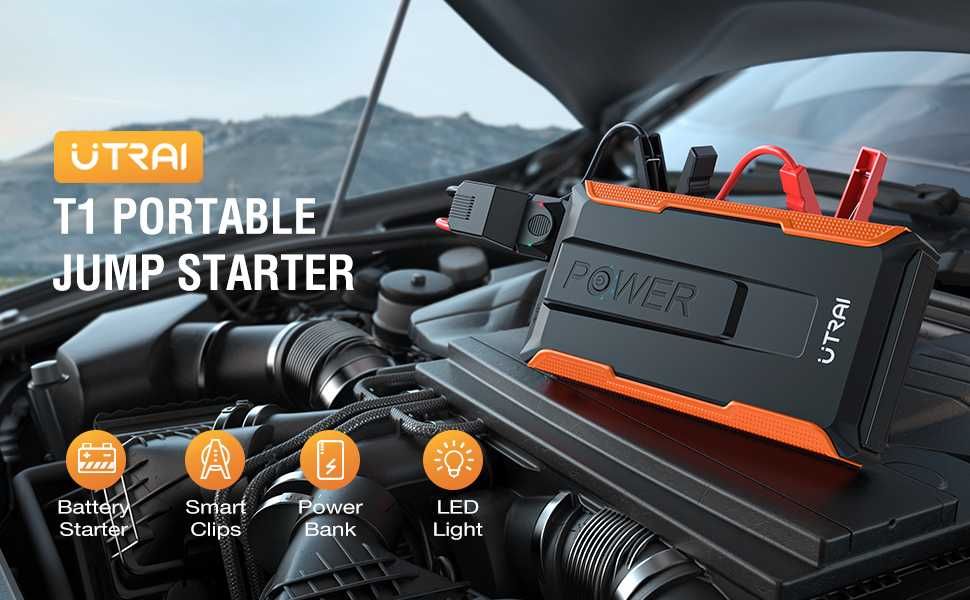 Urządzenie rozruchowe UTRAI Booster Jump Starter 1400A 12V 13200 mAh