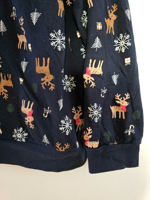 Granatowa bluza piżamowa świateczna Esmara