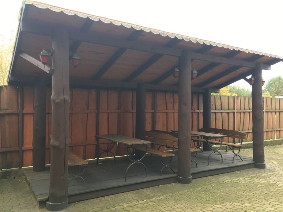 Altanka , ogródek drewniany letni piwny , zadaszenie