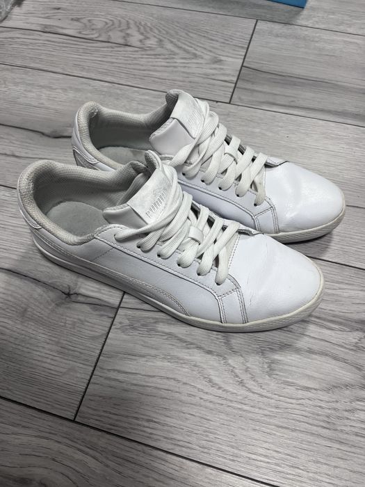 Кеди puma жіночі  білі шкіряні