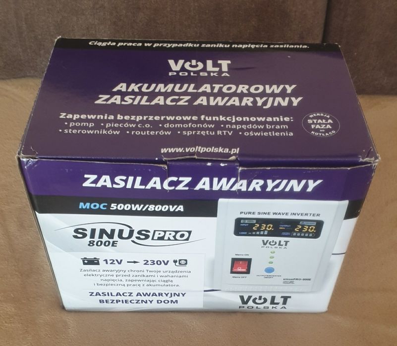 Zasilacz ups Sinus Pro 800VA kocioł piec