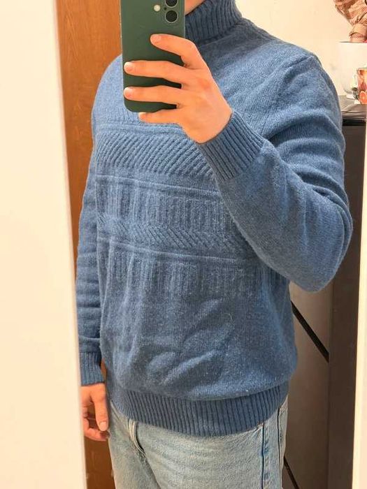 Barbour Sweter Golf Wełna I Bawełna