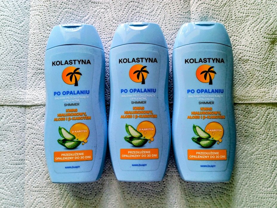 Kolastyna Sun balsam po opalaniu Shimmer przedłużający opaleniznę 200 ml. 3 szt.
