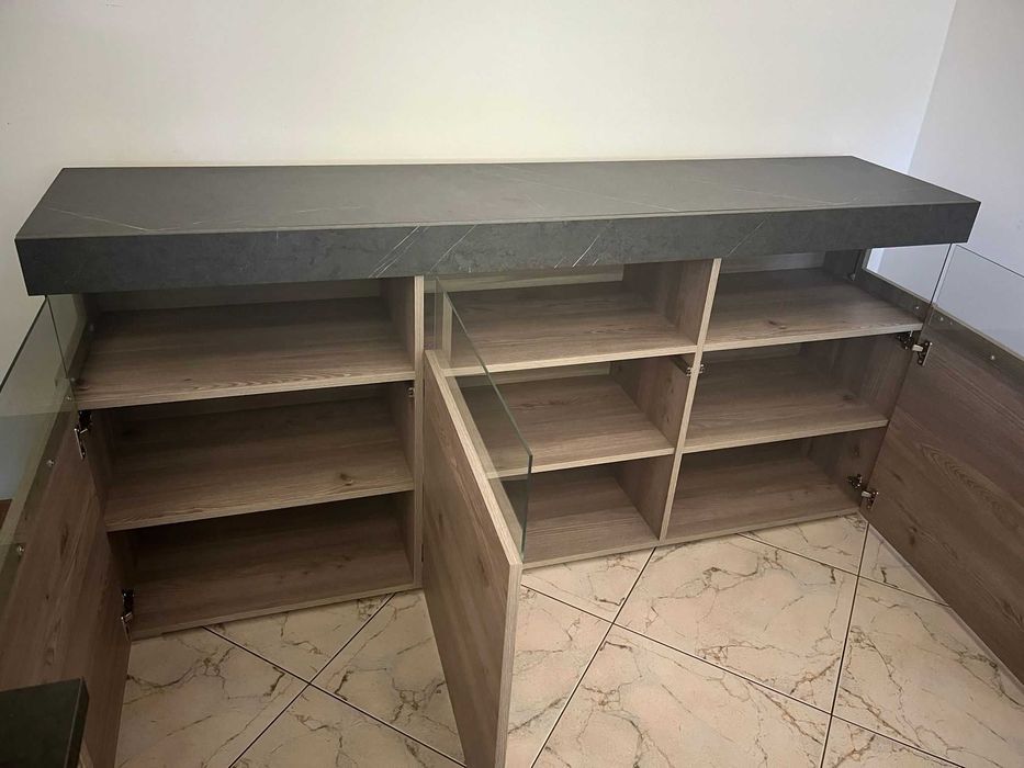 Aparador + Mesa Jantar Extensível + 4 Cadeiras