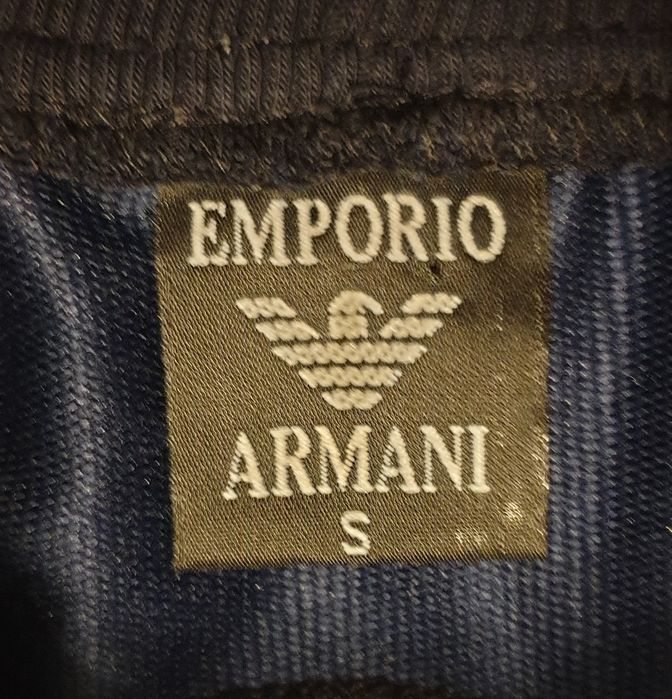 Damskie bawełniane spodnie dresowe Emporio Armani  rozmiar S