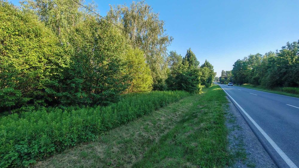 Działka inwestycyjna 55 arów przy DW 984 | 140m frontu | MPZP: U/MN | Partynia - Widok 3