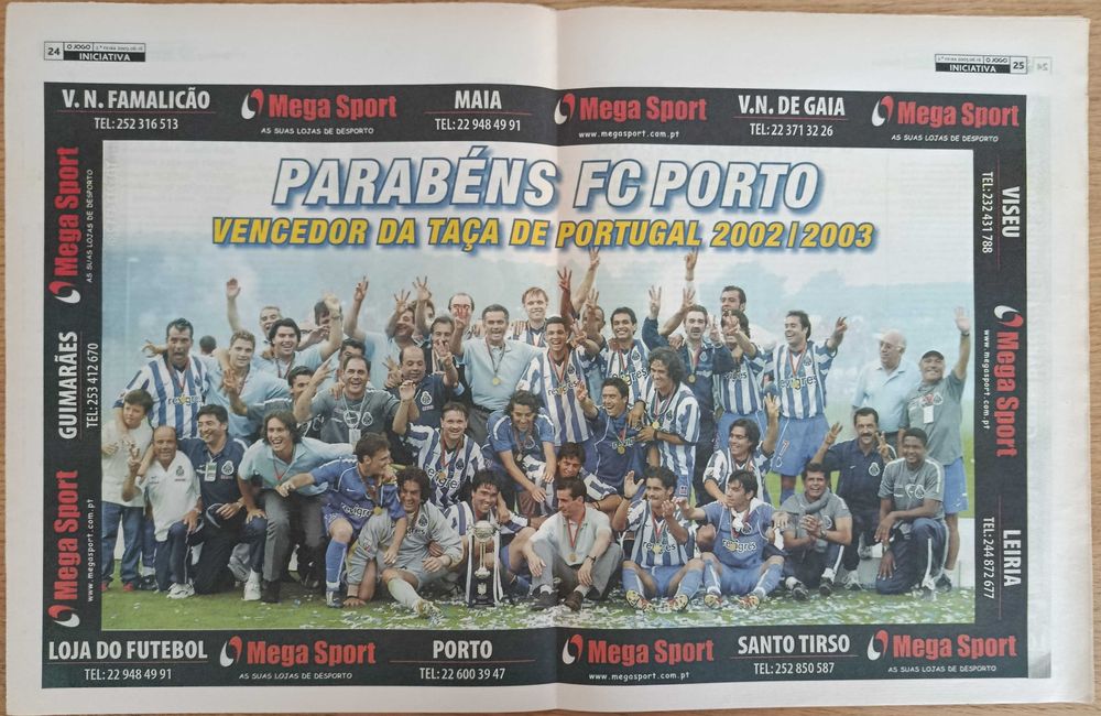 Jornal O Jogo de junho de 2003 - F. C. Porto único