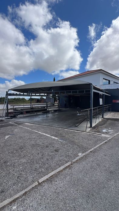 Toldo cobertura de estacionamento