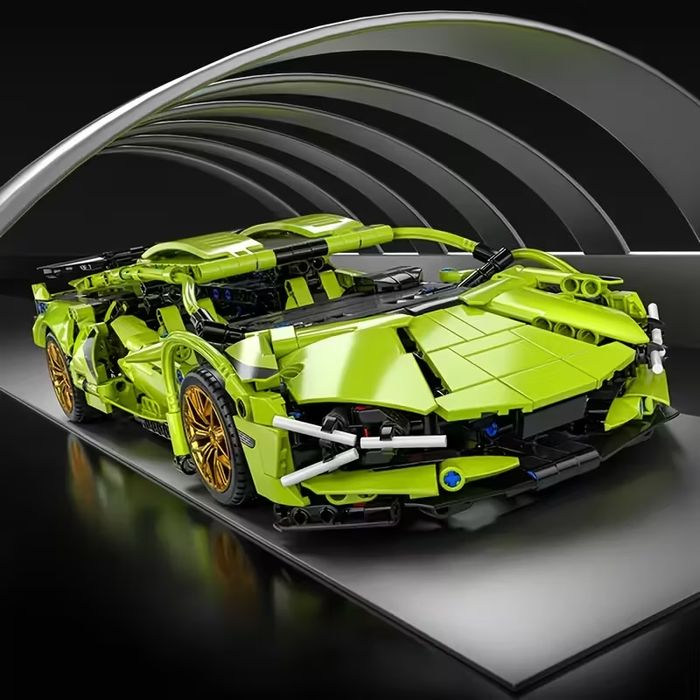 Конструктор Зелений Спорткар (1293 деталі). Технік серія. 26 см