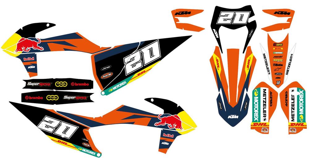 kit Autocolantes KTM 2017 a 2023