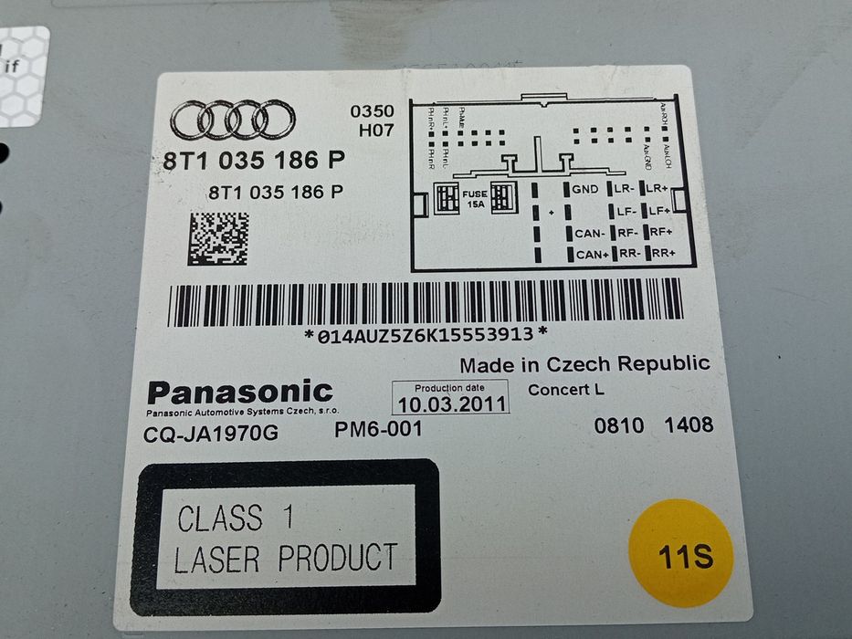 Rádio / auto-rádio AUDI A4 (8K2, B8)