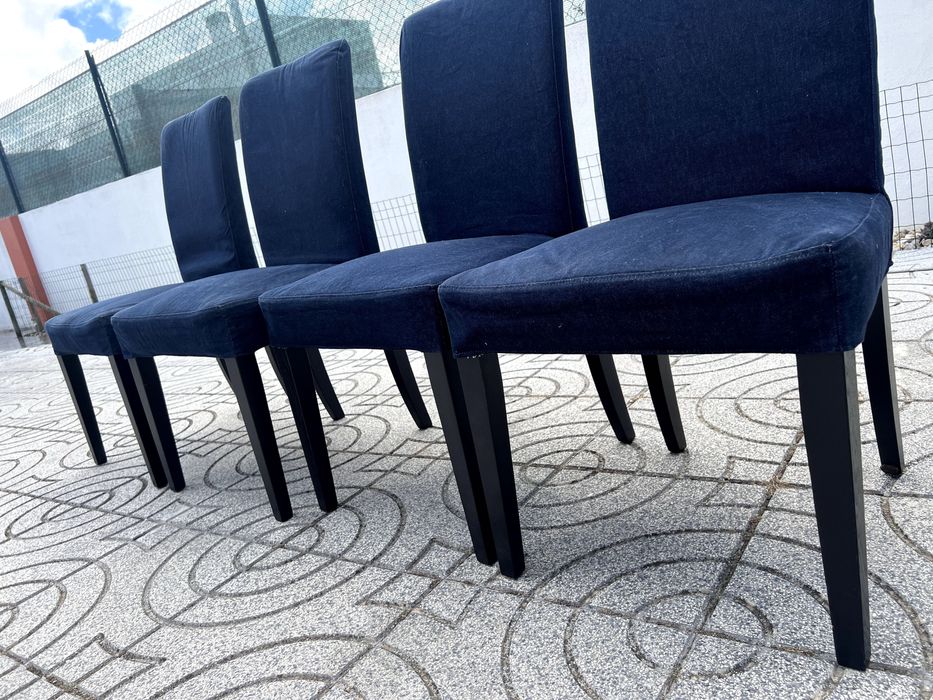 4 cadeiras Henriksdal (IKEA) com capas extra