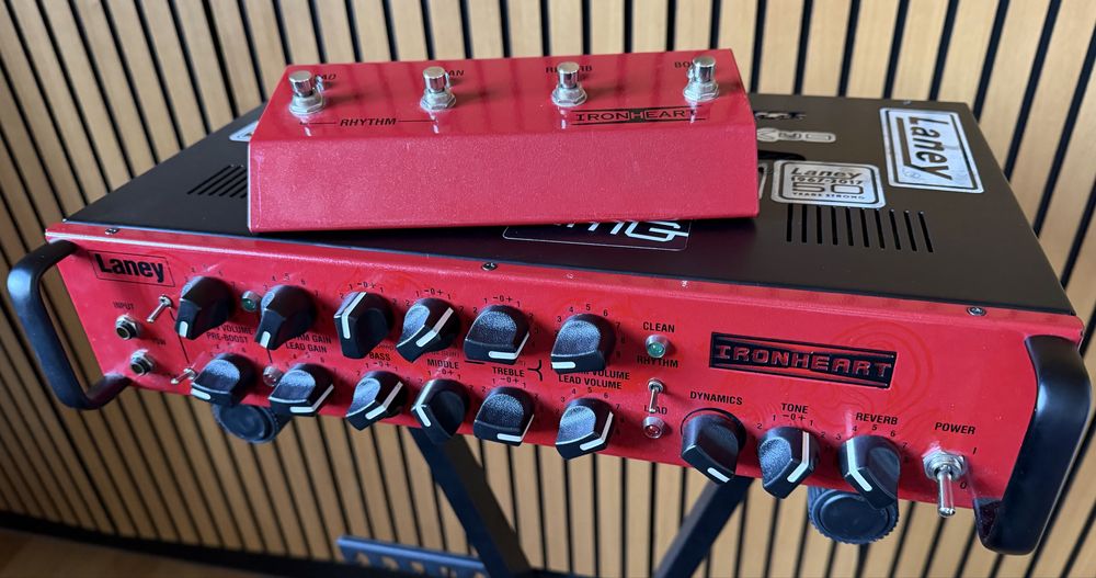 Wzmacniacz Laney IRT-Studio Limited Edition Red – lampowy head