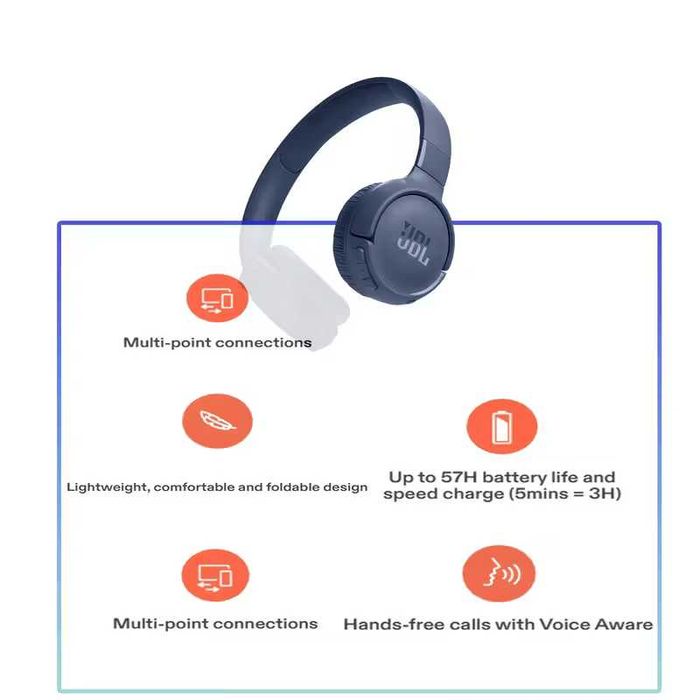 Auscultadores Sem Fios JBL tune520BT
