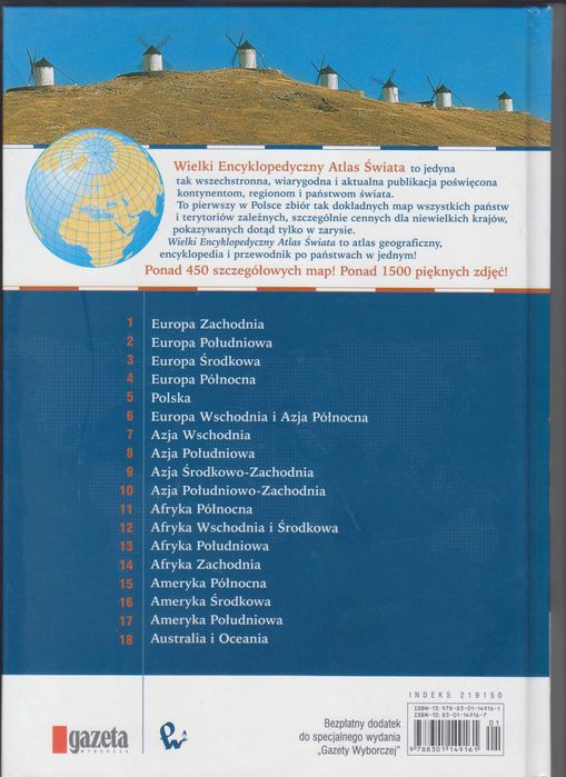 Wielki Encyklopedyczny Atlas Świata - tom 1 .