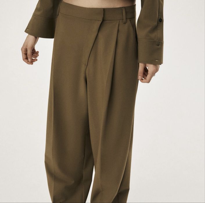 Брюки Zara, штани з асиметричною молнією