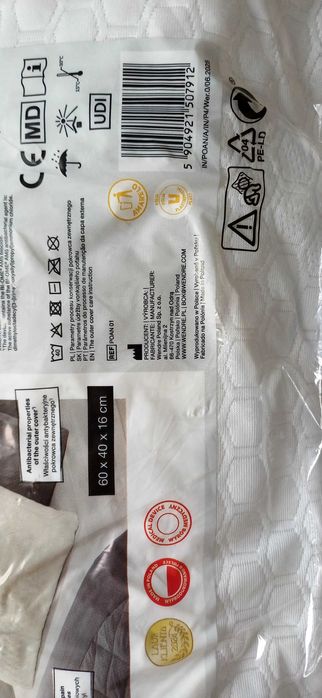 Podusxka ortopedyczna antibakterujna 60x40x16 NOWA