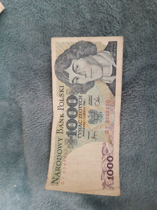 Banknot 1000 zł . Mikołaj Kopernik 1982 r