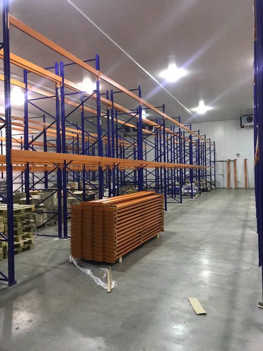 Стелажі для складу під полички та палети. Нові та вживані. В наявності.