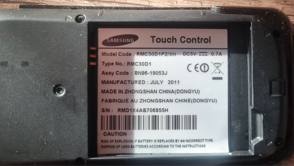 Samsung Touch Control RMC30D1 – dotykowy pilot z ekranem – sprawny
