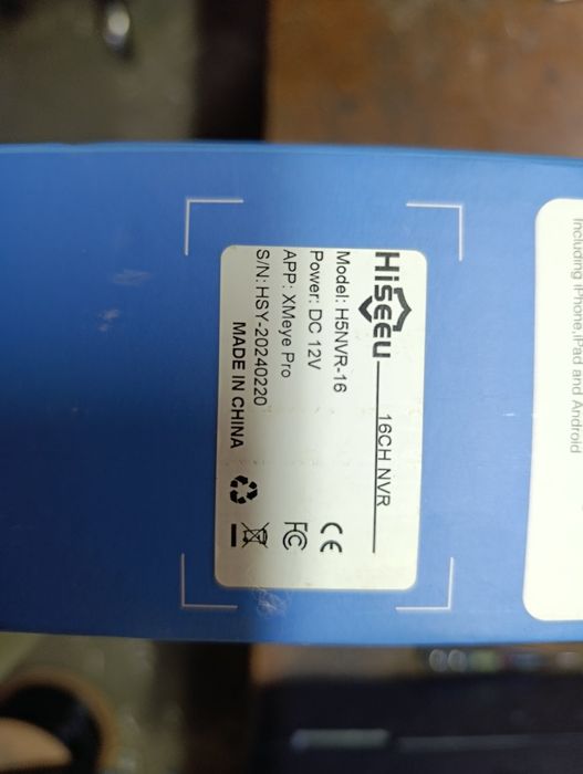IP Відеореєстратор Hiseeu 16-канальний NVR 8Мп(4K) Xmeye + HDD 3.5' WD