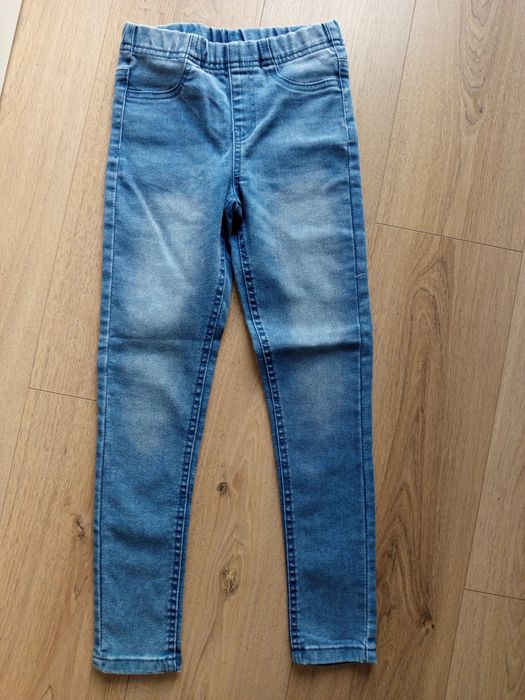 Jeansowe jegginsy dla dziewczynki
