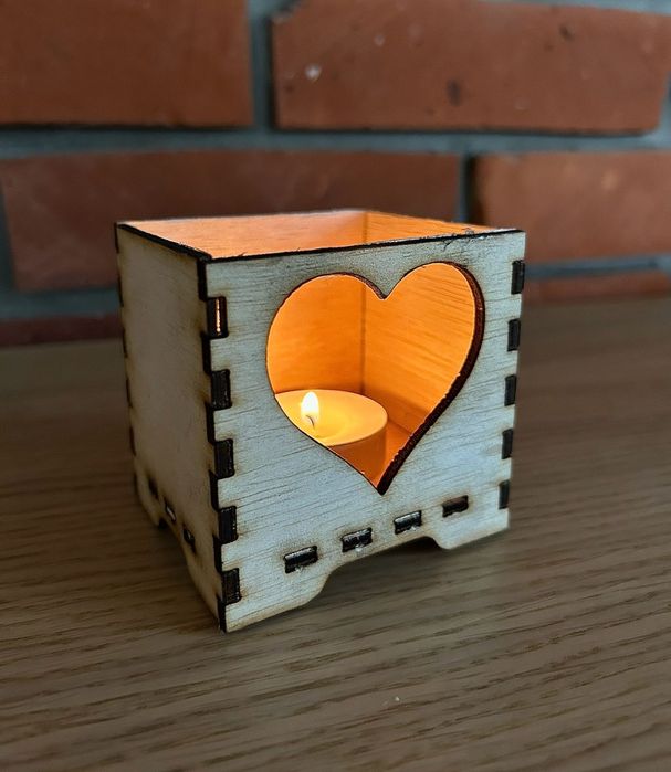 Ozdoby walentynkowe, świeczniki
