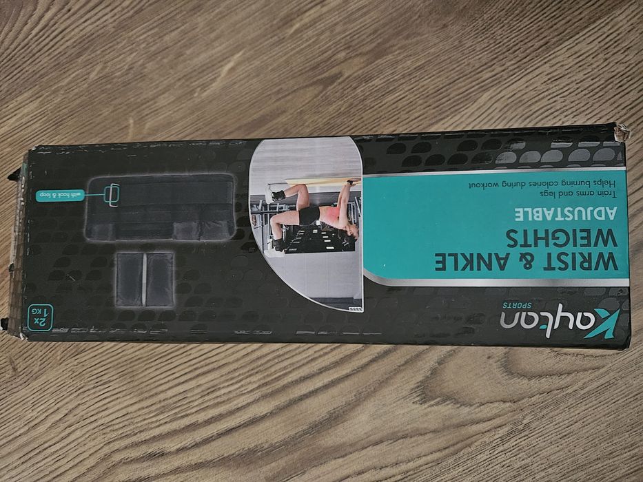 Obciążniki na kostki nadgarstki 2 x 1 kg regulowane