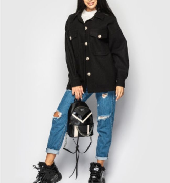 Продам теплу сорочку куртку 48р оверсайз