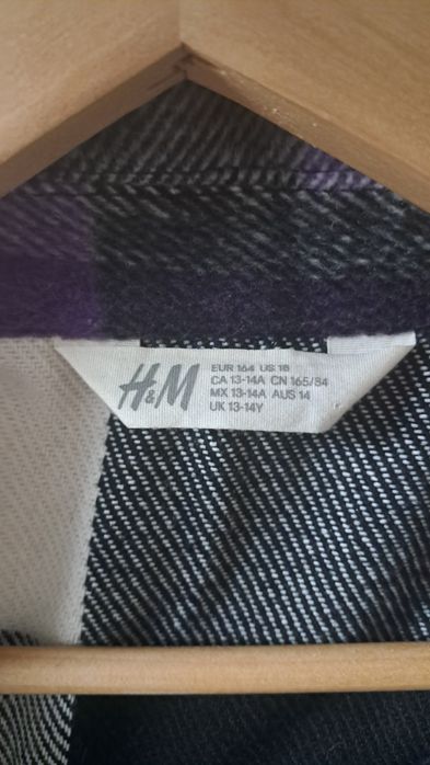 Ciepła koszula młodzieżowa h&m