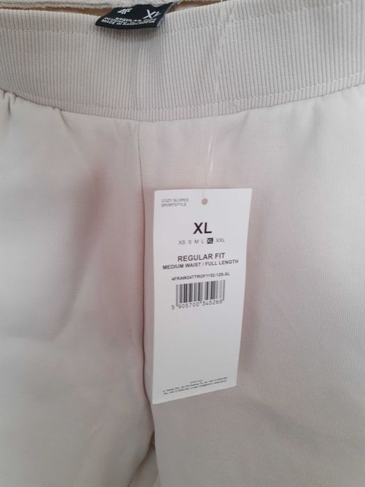 Spodnie dresowe joggery damskie 4F XL nowe