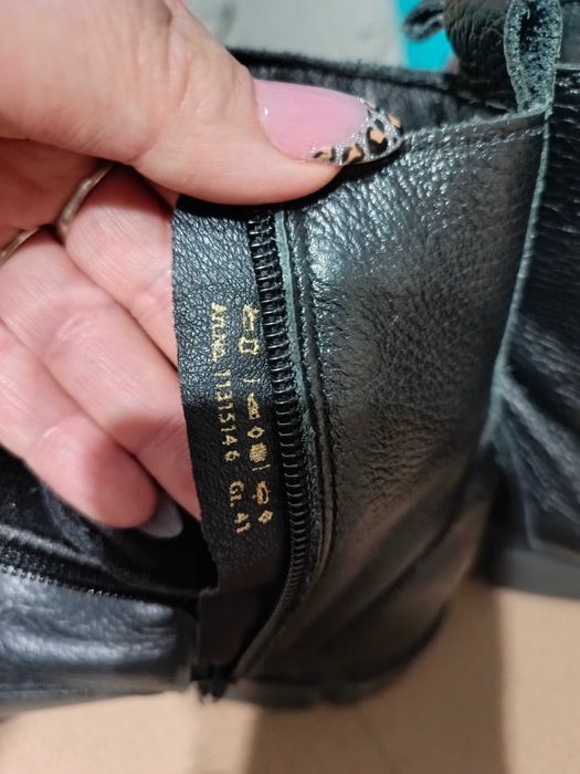 Buty czarne skórzane