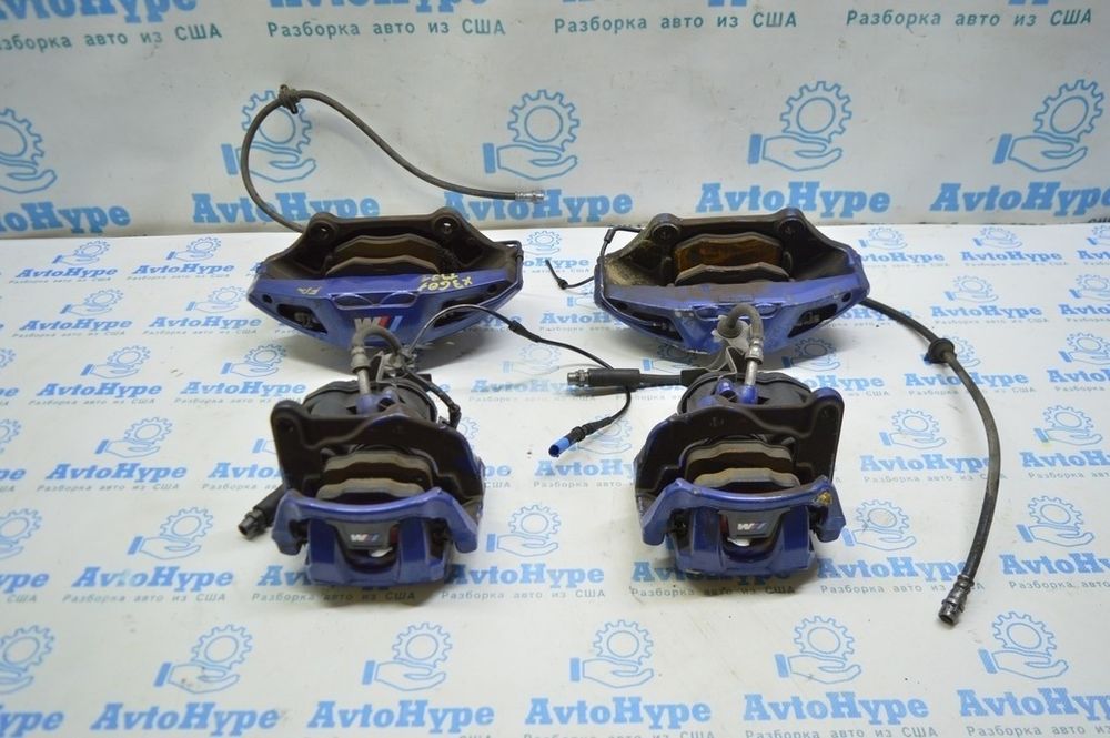 Комплект суппортов синий, m sport перед и зад BMW X3 G01 18-23 без дис