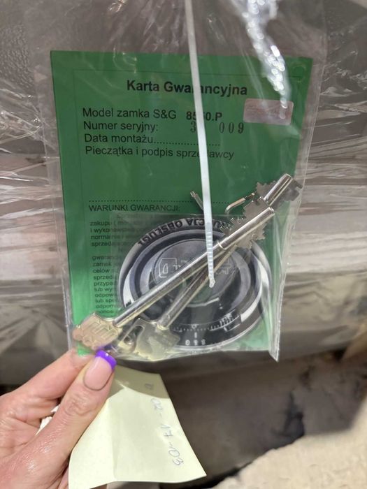 Szafa Pancerna klasa S2 B RODO Gruba Blacha 3mm Sejf na dokumenty niejawne, gotówkę,  90x50x50cm 75kg