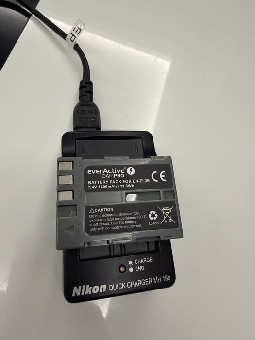 NIKON ładowarka MH 18a plus nowy akumulator EN-EL3e