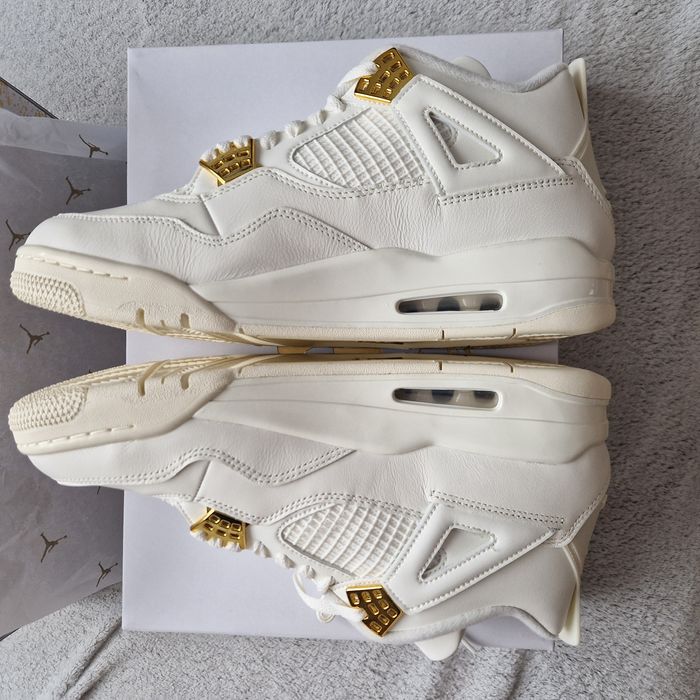 Jordan 4 white & gold 44.5
