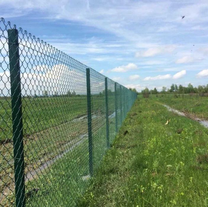 Сітка рабиця для огорожі метал+пластик або оцинкована, безкоштовна доставка