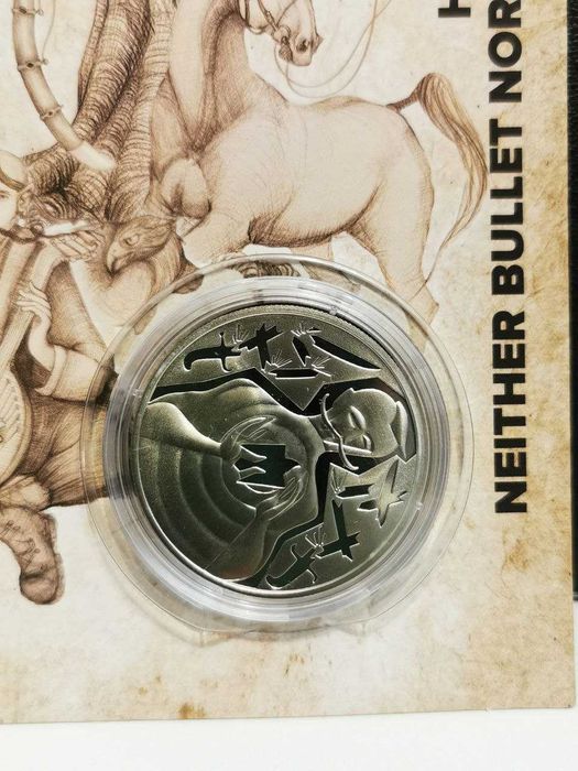 Монета Ні куля, ні шабля! у сувенірному пакованні (нейзильбер)