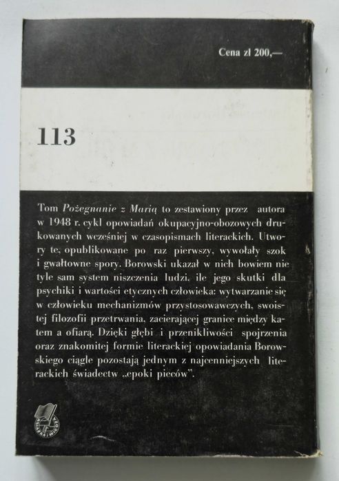 Pożegnanie z Marią Tadeusz Borowski Seria Koliber tom 113