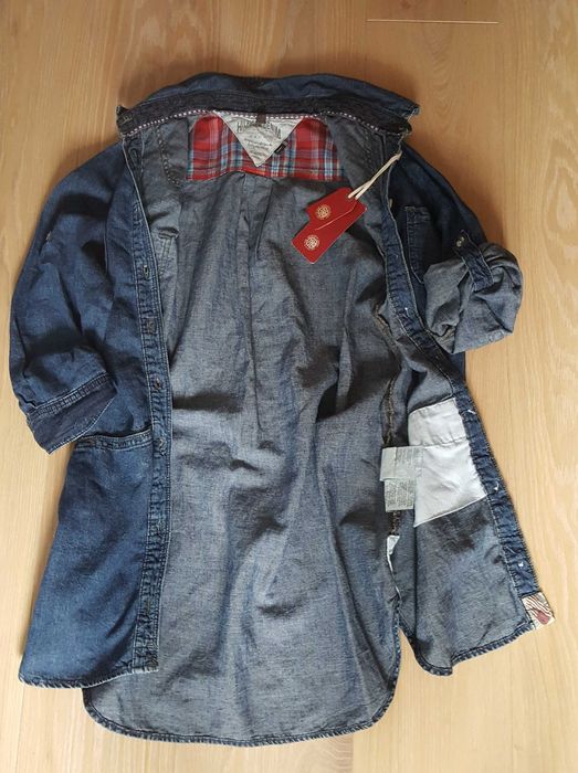 Tommy Hilfiger Denim oryginalna jeansowa koszula tunika sukienka