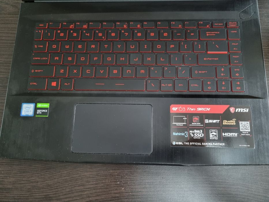 Msi gf63 thin 9rcx