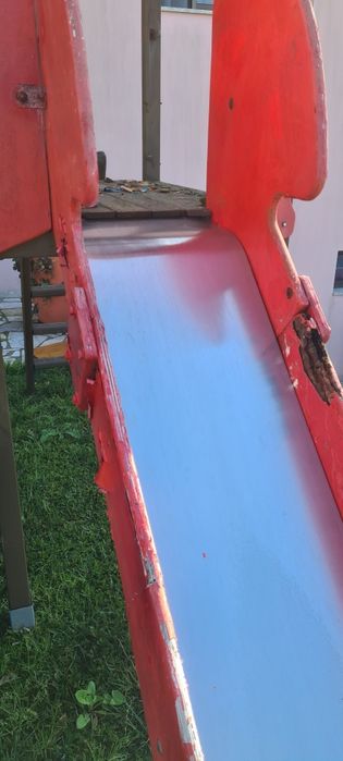 Parque infantil, escorrega  em inox, mais estrutura