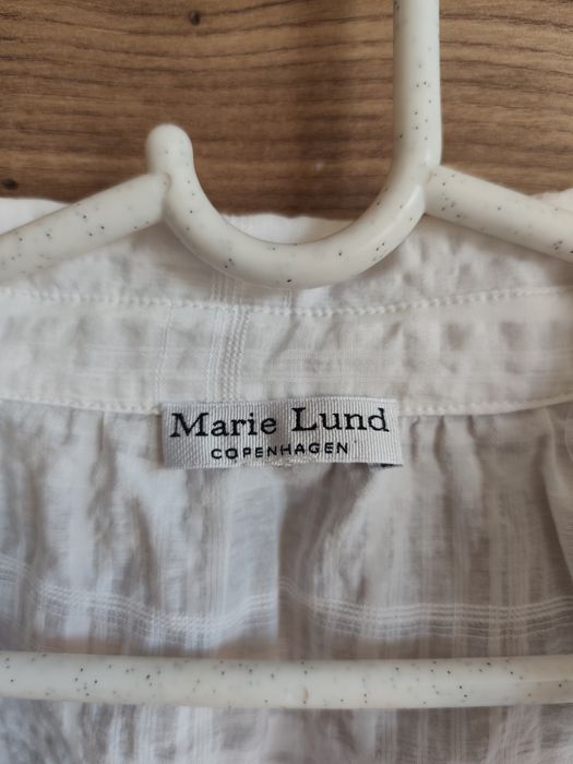Marie Lund Copenhagen biała bluzka koszula 42 oversize